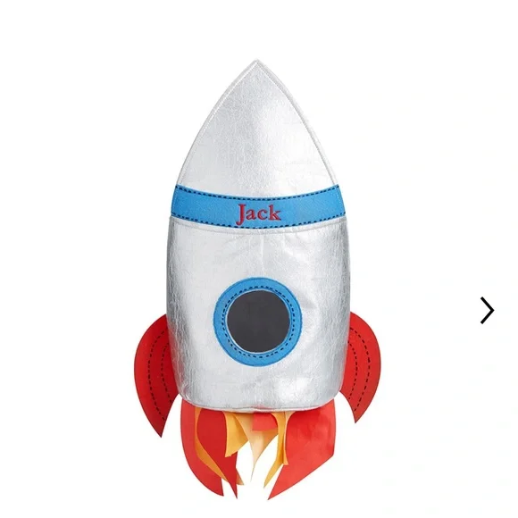 Pottery Barn Kids Rocket Ship Puffy Treat Bag - Picture 9 of 10